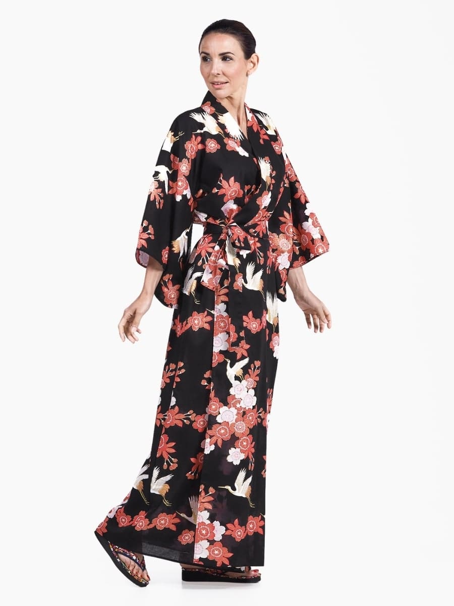 Kimono Yukata Dames – Tsuru to Ouka S