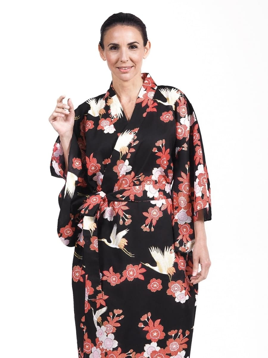 Kimono Yukata Femme Tsuru to Ouka