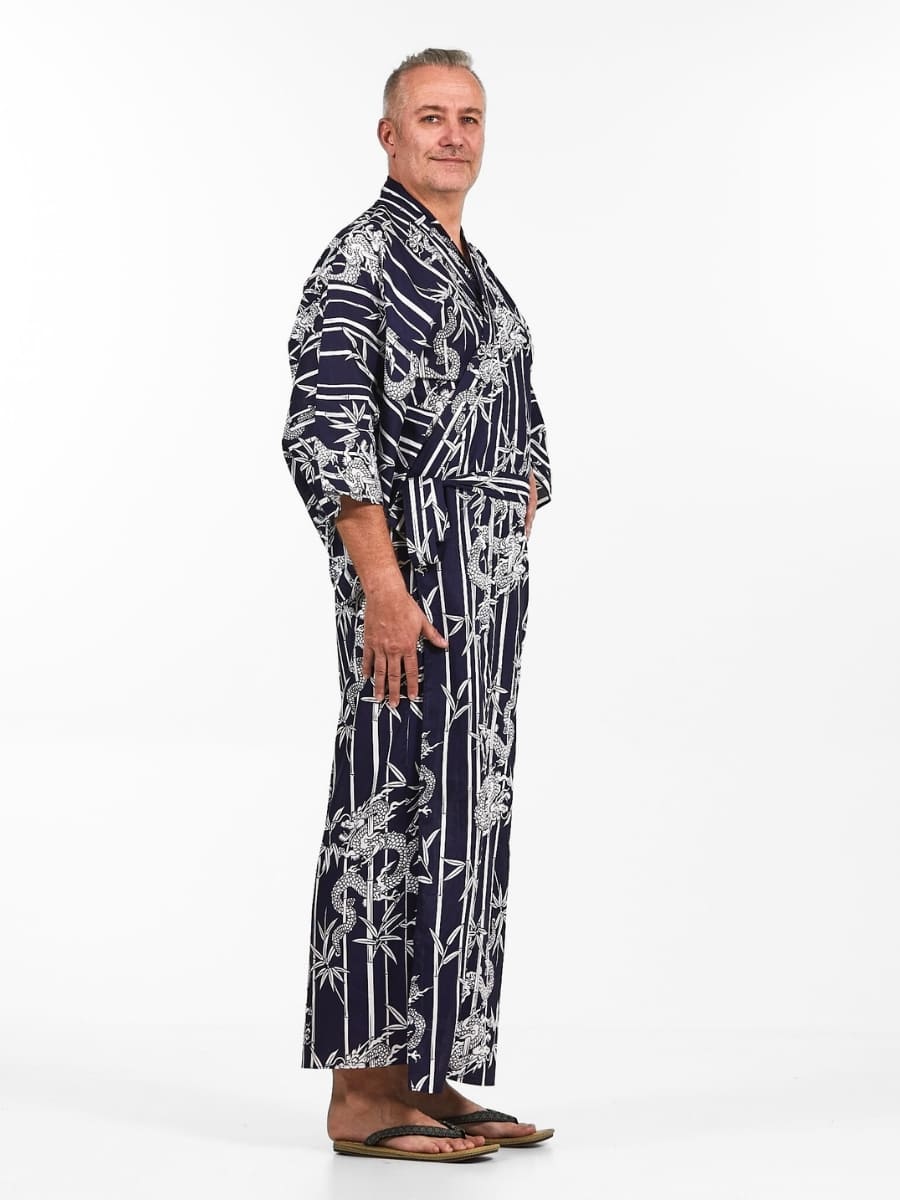 Kimono Yukata Heren - Bamboo & Dragon
