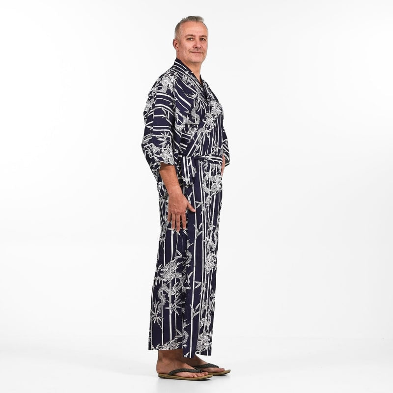 Bamboe en draak Yukata Kimono voor heren