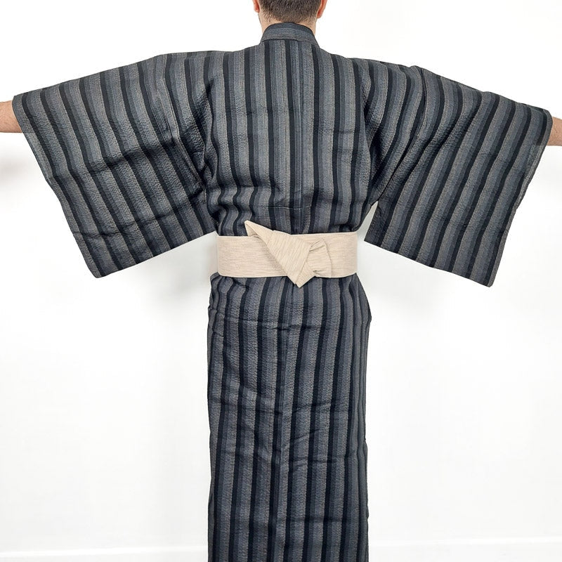 Kimono Yukata Zwart