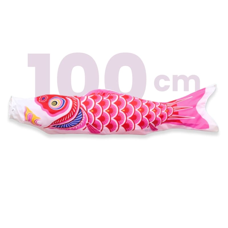 Traditionele roze Japanse Koinobori - 100 cm