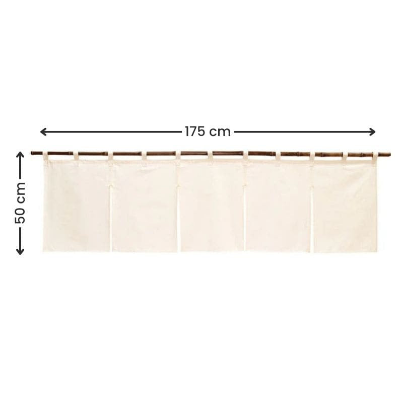 Kort Noren Gordijn - Beige 175 x 50 cm