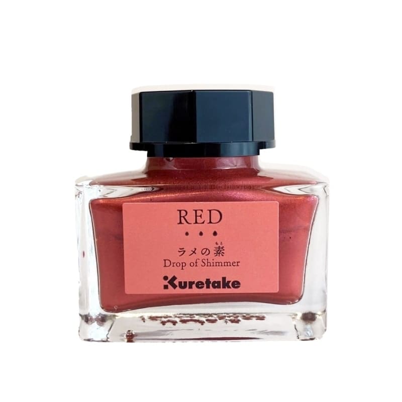 Kuretake Drop Of Shimmer Glitterinkt Rood