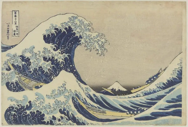 de grote golf van kanagawa