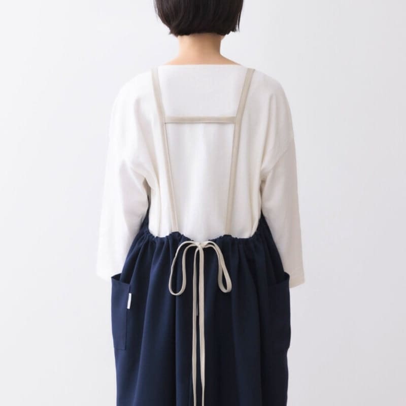 Lang Japans Schort Marineblauw