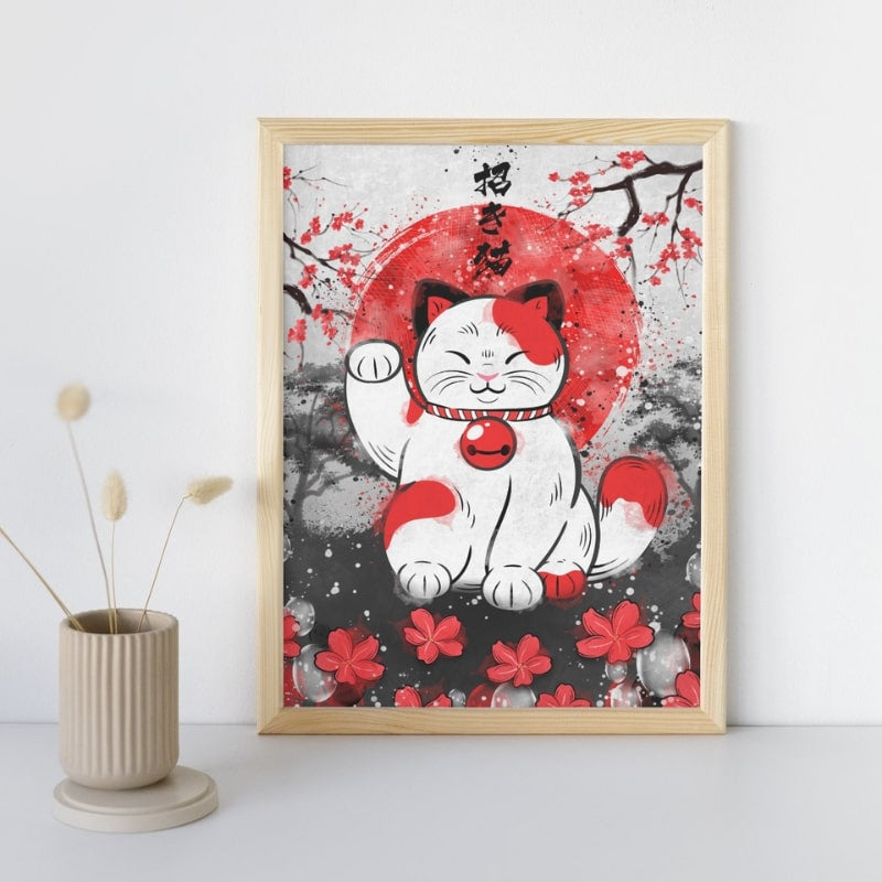 Lucky Cat Poster A3