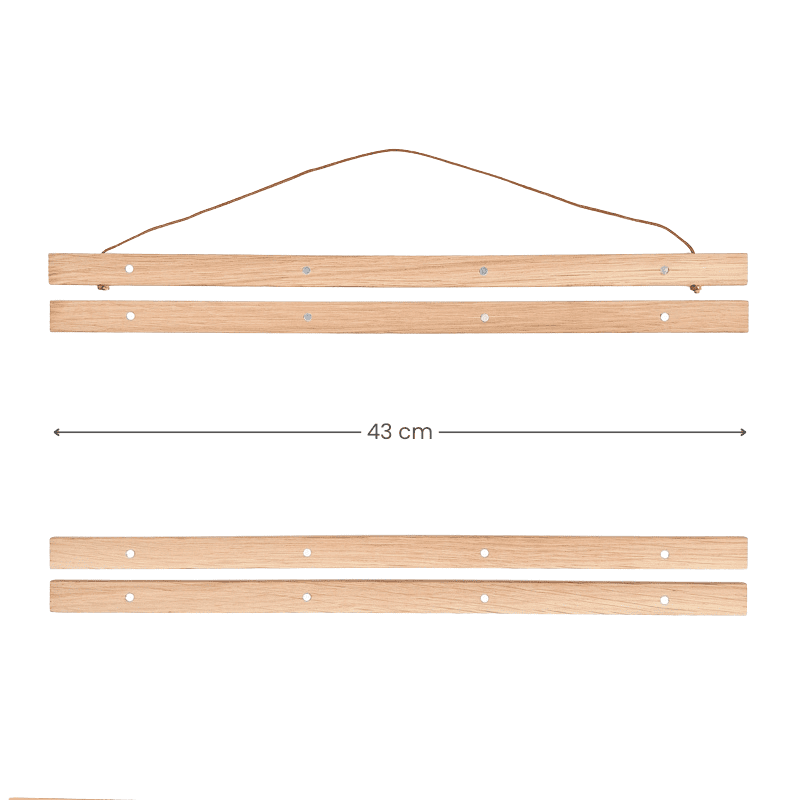 Magnetische Houten Posterhouder A3 - Liggend