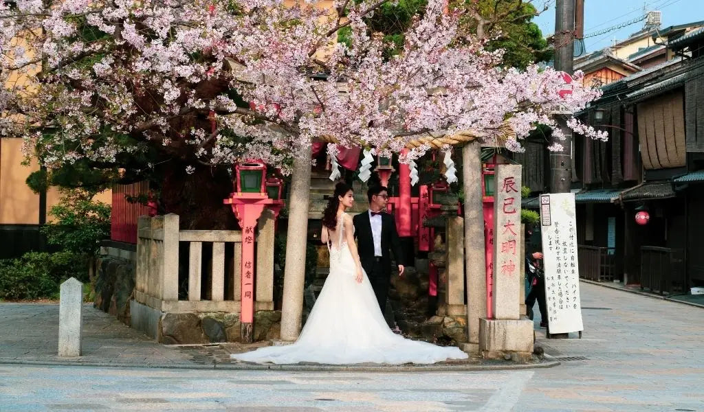 Westerse bruiloft in Japan