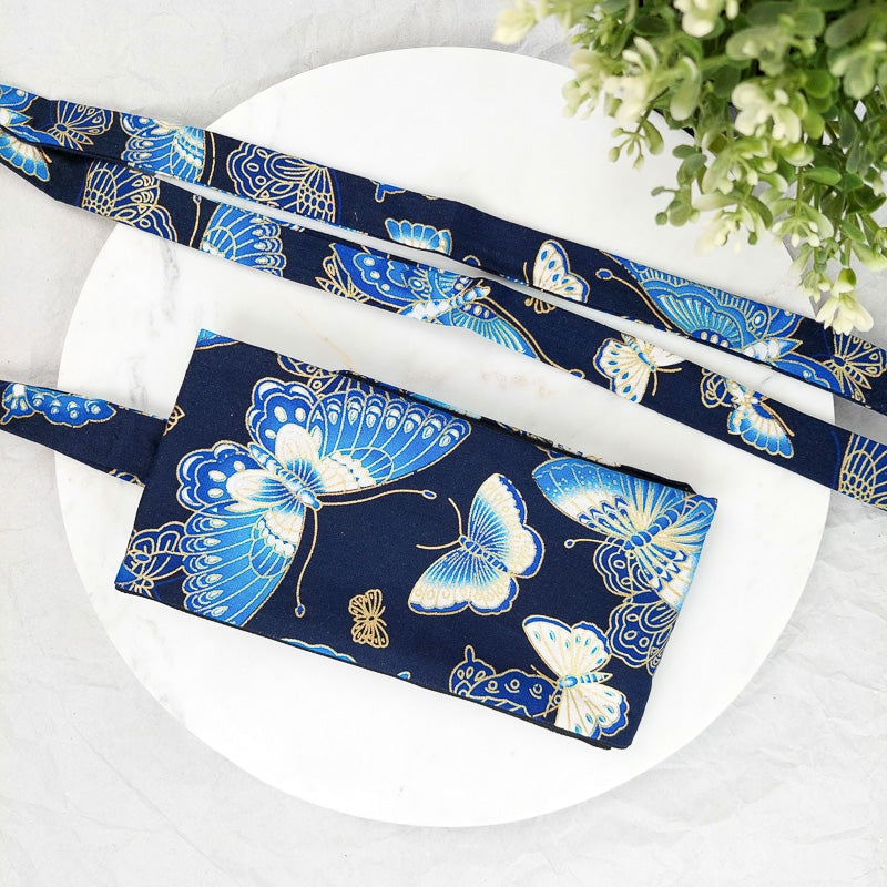 Marineblauwe Obi Riem - Vlinder