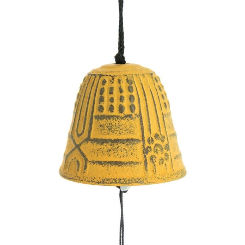 Metalen Windgong - Furin Iwachu Geel - 4,5 cm