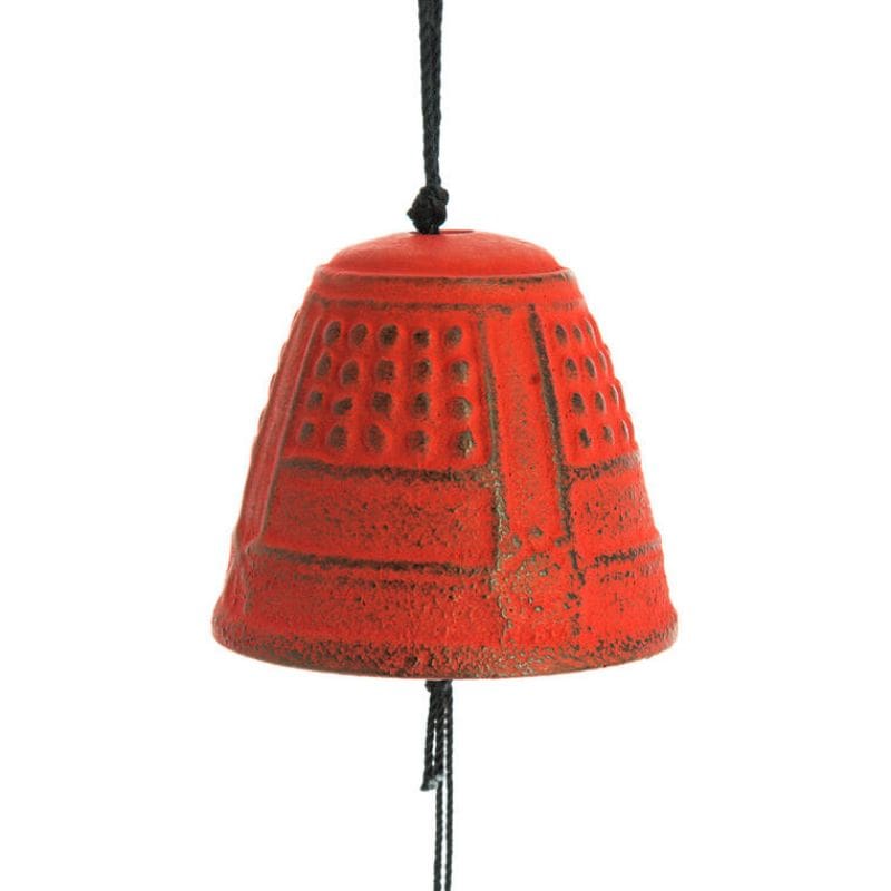 Metalen Windgong - Furin Iwachu Rood - 4,5 cm