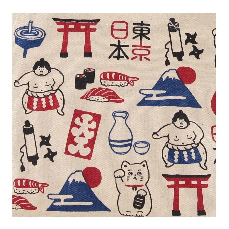 Mini Tote Bag - Japanse Symbolen