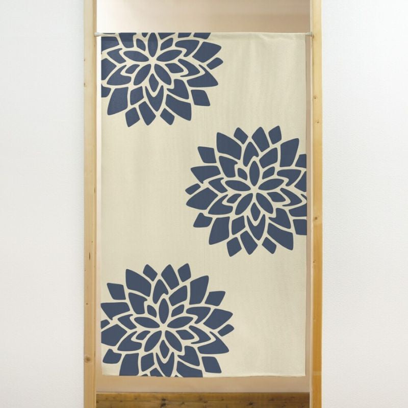 Japanse Noren Lotusbloem - 85 x 150 cm