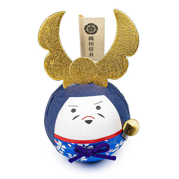 Okiagari Washi Papieren Figuur - Oda Nobunaga