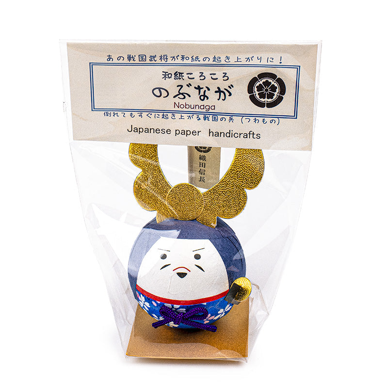 Okiagari Washi Papieren Figuur - Oda Nobunaga
