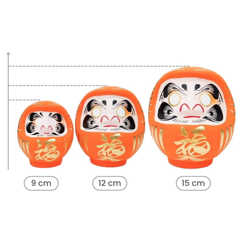 Oranje Japanse Daruma