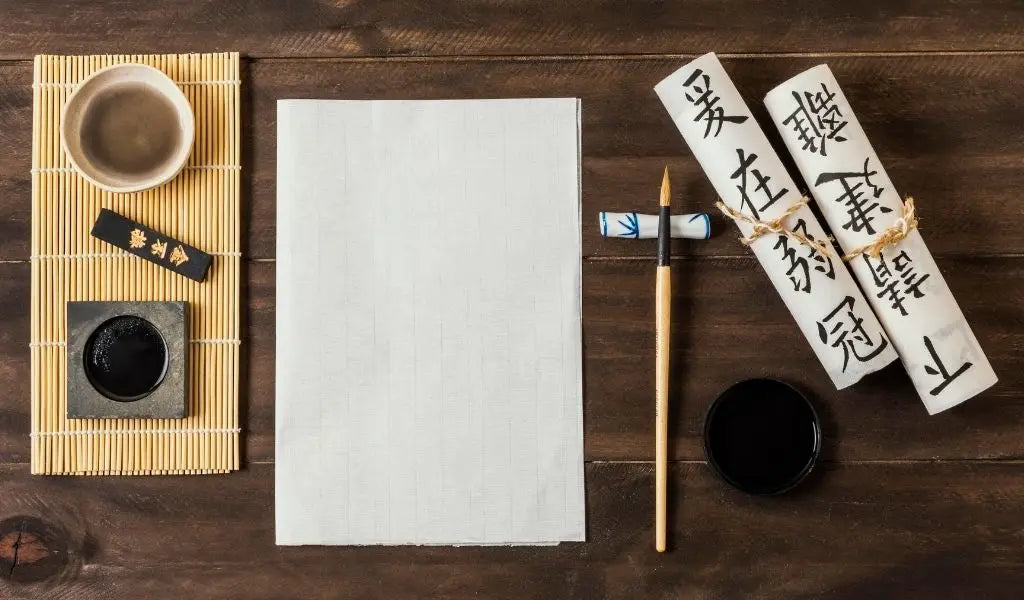 japanse tools voor kalligrafie