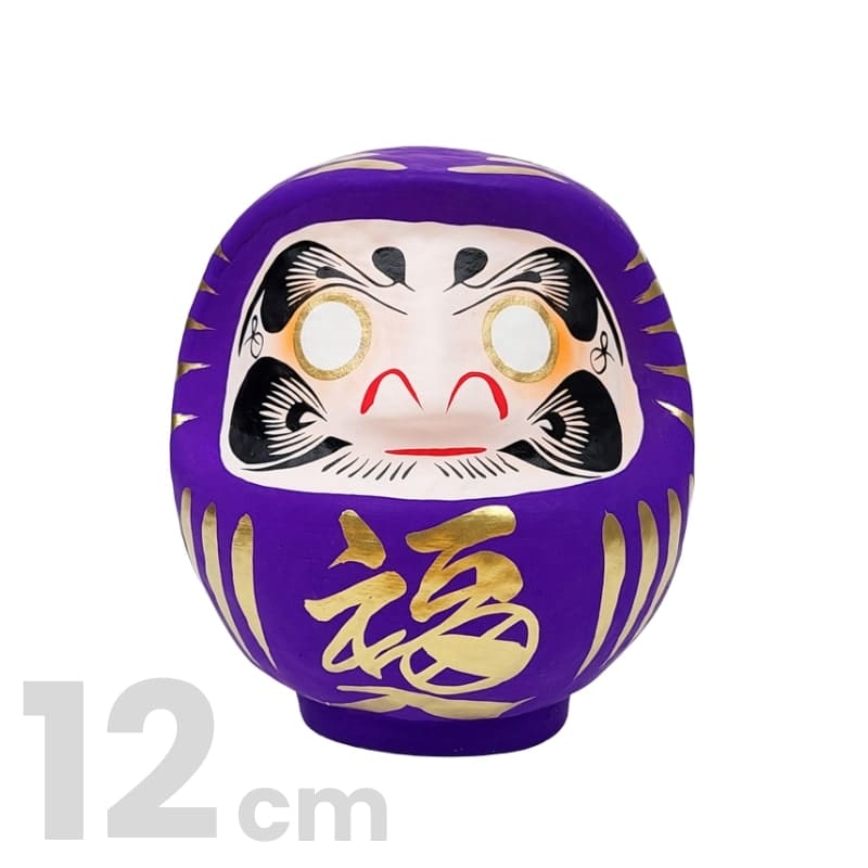 Paarse Japanse Daruma 12 cm