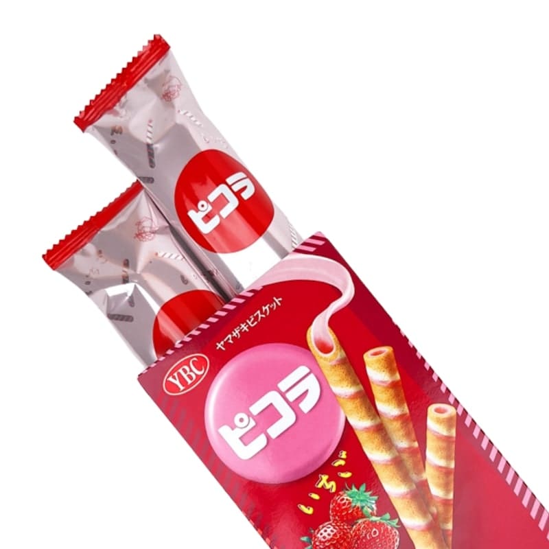 Picola - Opgerolde Koekjes - Aardbeiensmaak