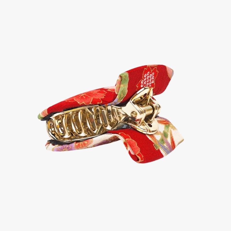 Japanse Haarclip Rode Stof