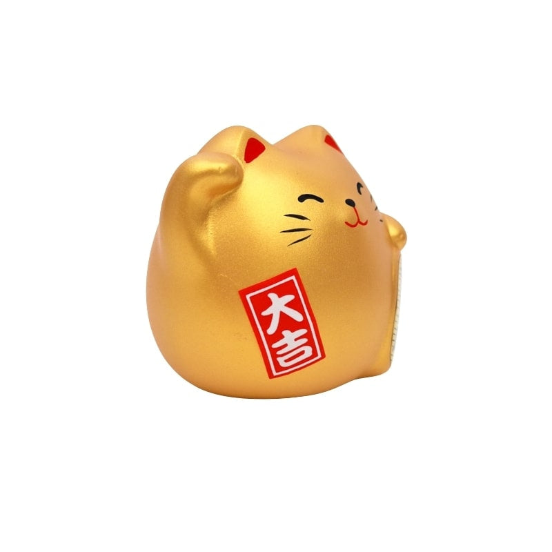 Ronde Maneki Neko - Goud