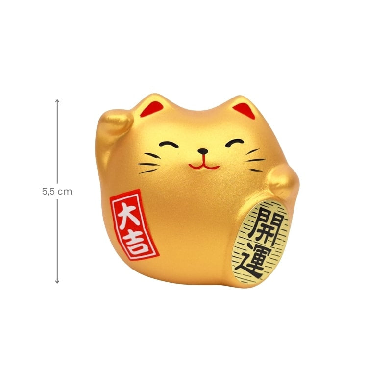Ronde Maneki Neko - Goud