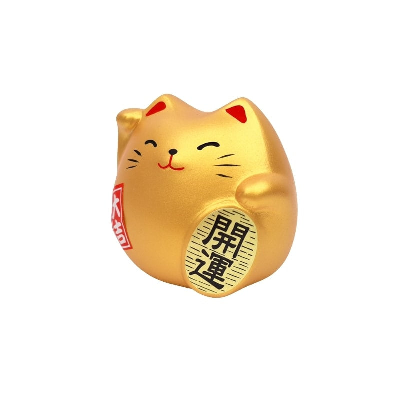 Ronde Maneki Neko - Goud
