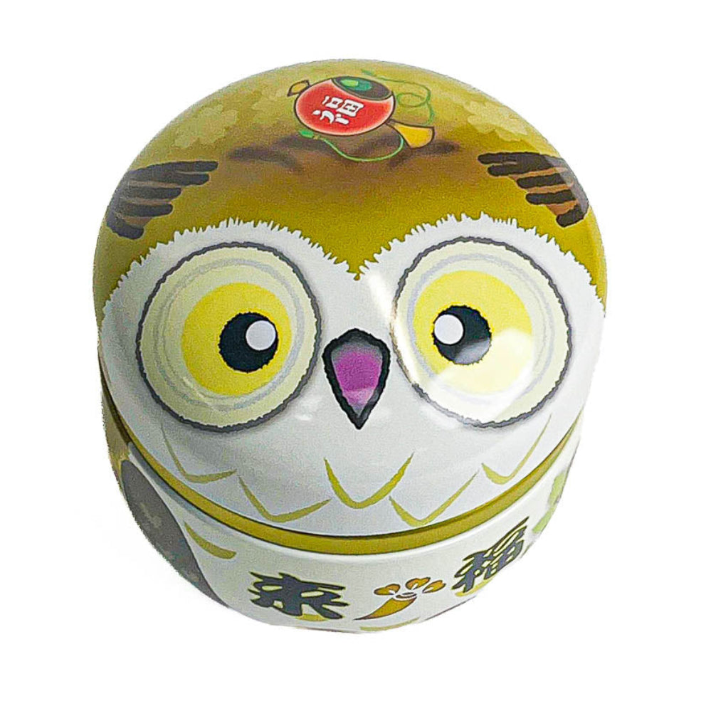 Ronde Metalen Theebus - Fukurou Uil