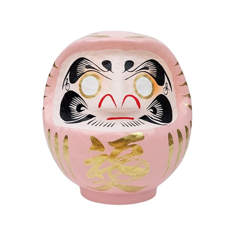 Roze Japanse Daruma - 9 tot 15 cm