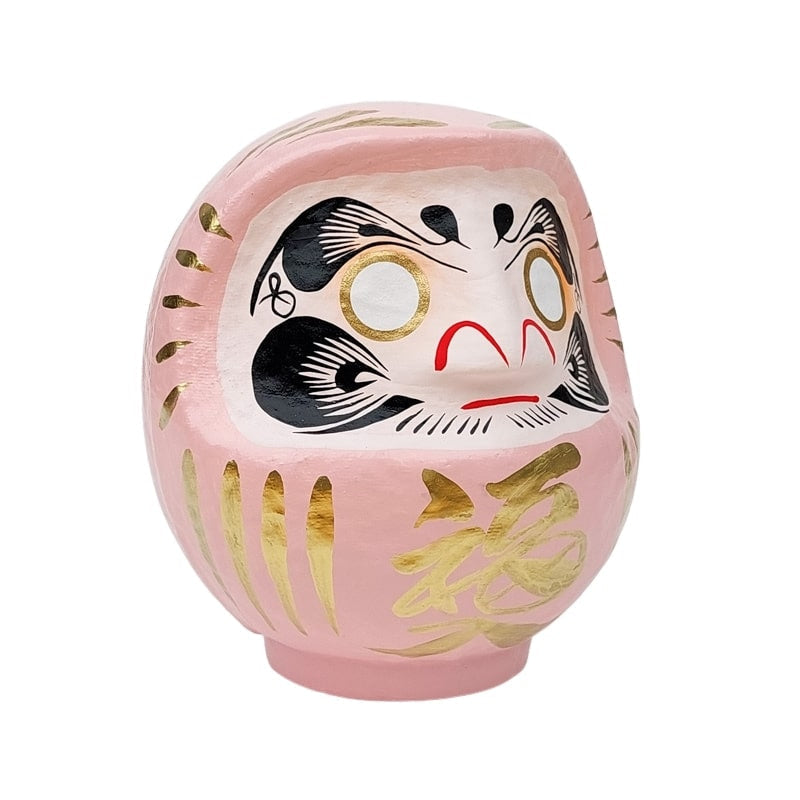 Roze Japanse Daruma - 9 tot 15 cm