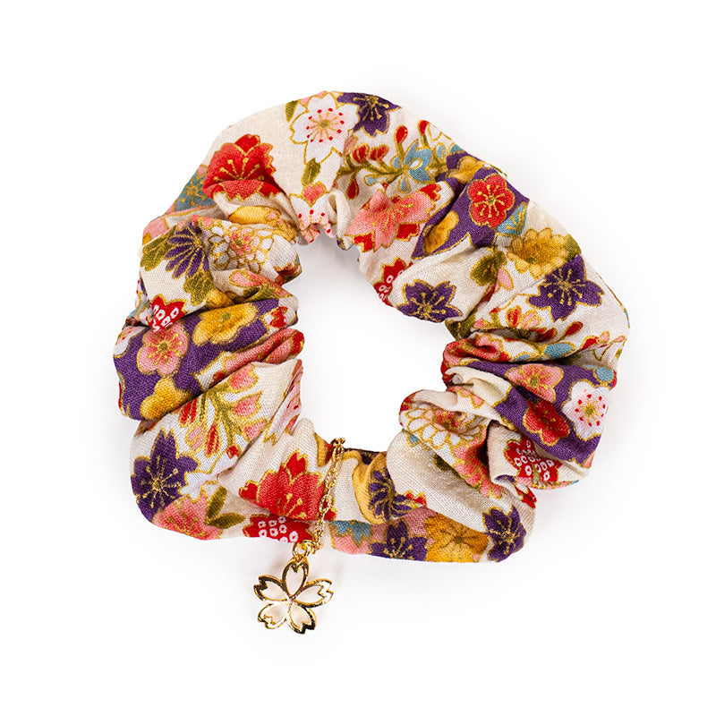 Scrunchie Haarelastiek Japans Wit