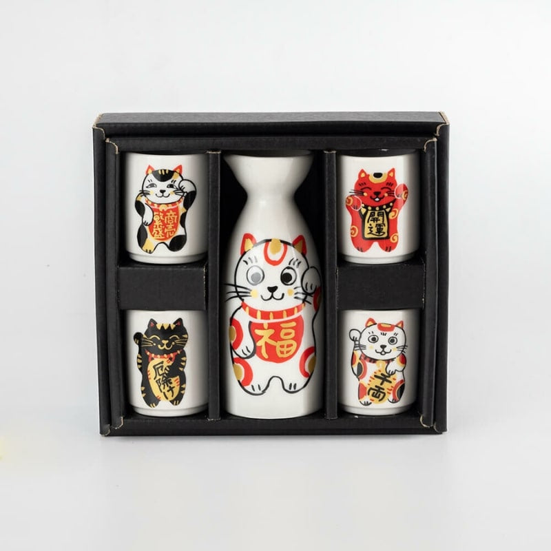 Maneki Neko sake set