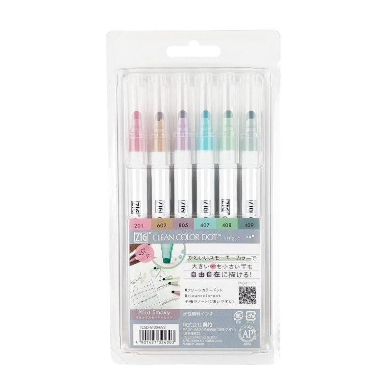 Set van 6 Dot Smoky Highlighters