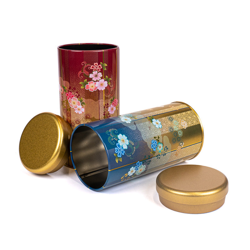 Set van Twee Metalen Theeblikken - Bokashi