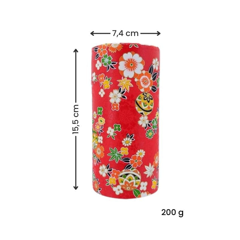 Set van Twee Theeblikken met Washi Papier
