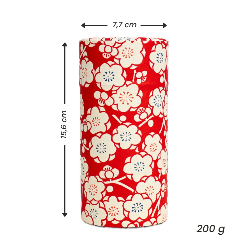 Set van Twee Theeblikken met Washi Papier - Ume