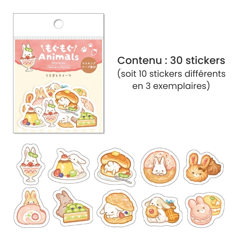 Flake Kawaii Konijn stickers