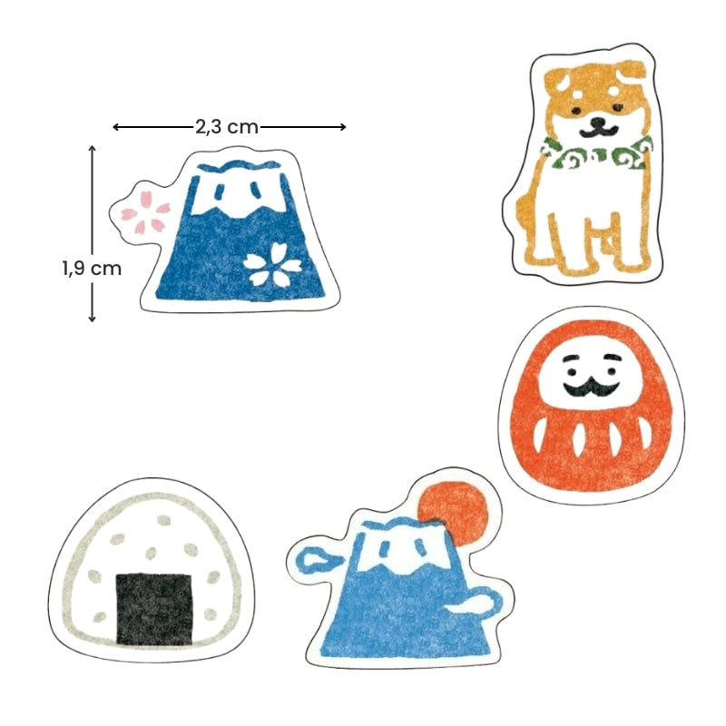 Japanse papieren stickers