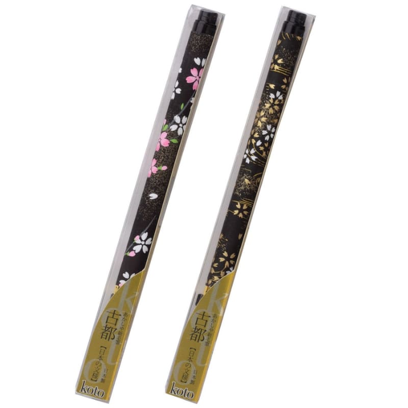 Koto penseel zwart Washi papieren handvat