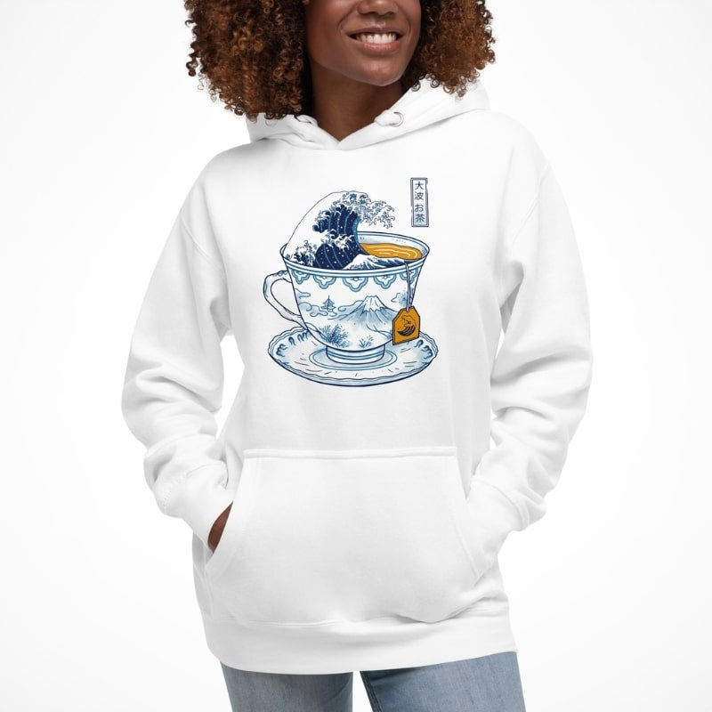 De grote thee van Kanagawa Japans sweatshirt