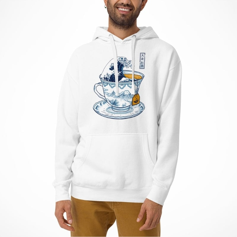 De grote thee van Kanagawa Japans sweatshirt