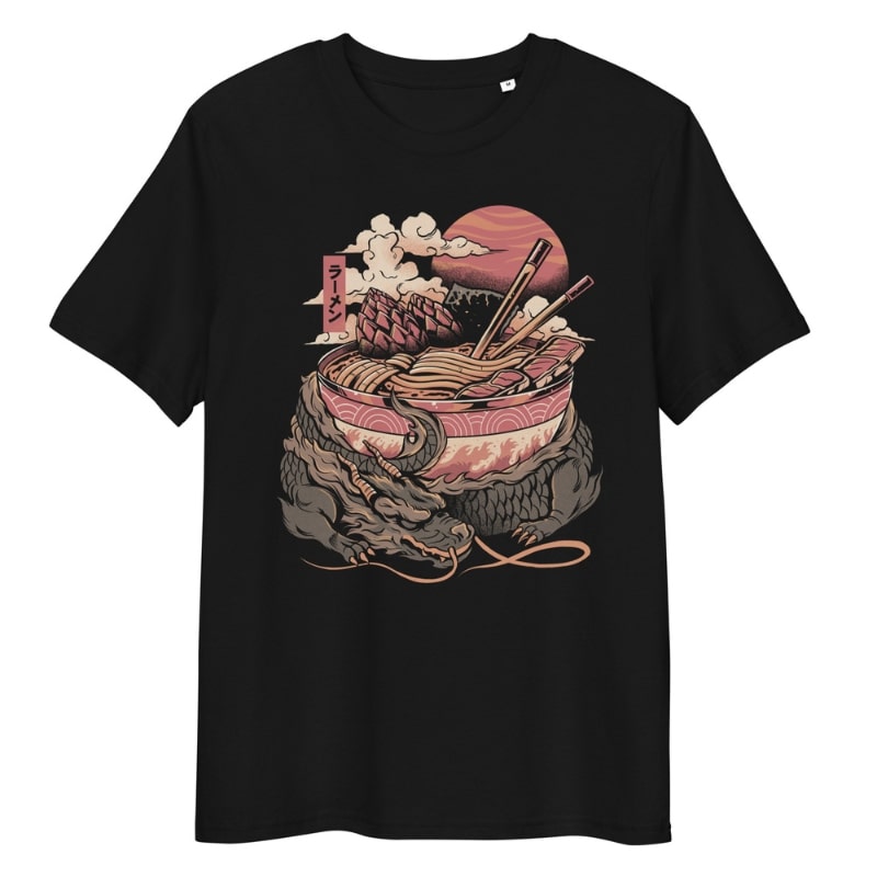T-Shirt - Japanse Ramen Draak S