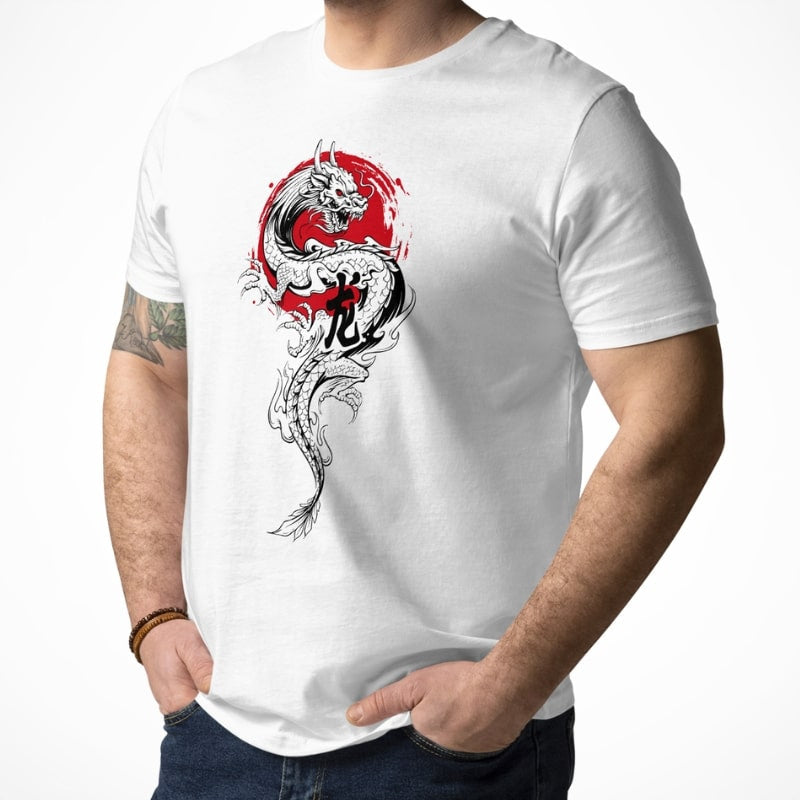 Japans Draak &amp; Zon T-shirt