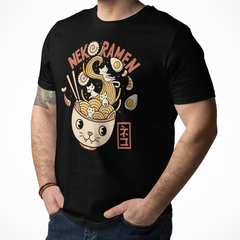 Japans T-shirt Neko Ramen