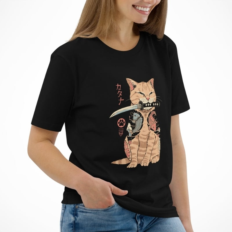 Japans T-shirt Neko Yakuza