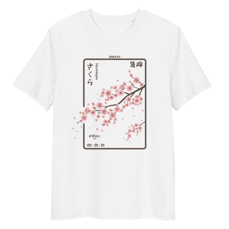 Nostalgie Japans T-shirt - S / Wit