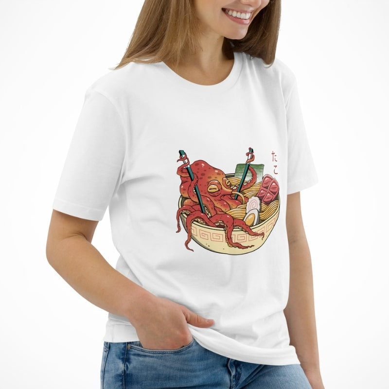 Octopus Ramen Japans T-shirt