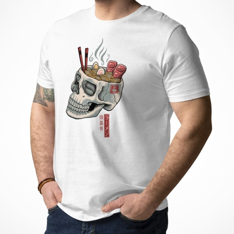 Japans doodshoofd Ramen T-shirt