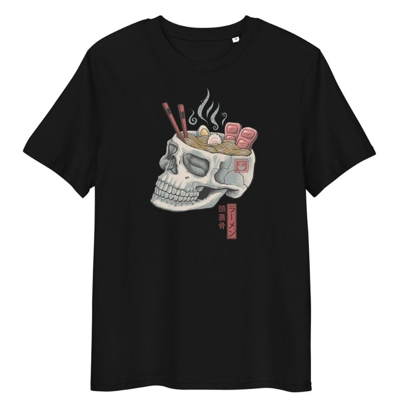 Japans doodshoofd Ramen T-shirt - S / Zwart